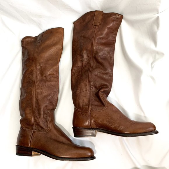 FRYE 77070 Dorado Brown Leather Riding boots | SZ 5.5 - Picture 3 of 5